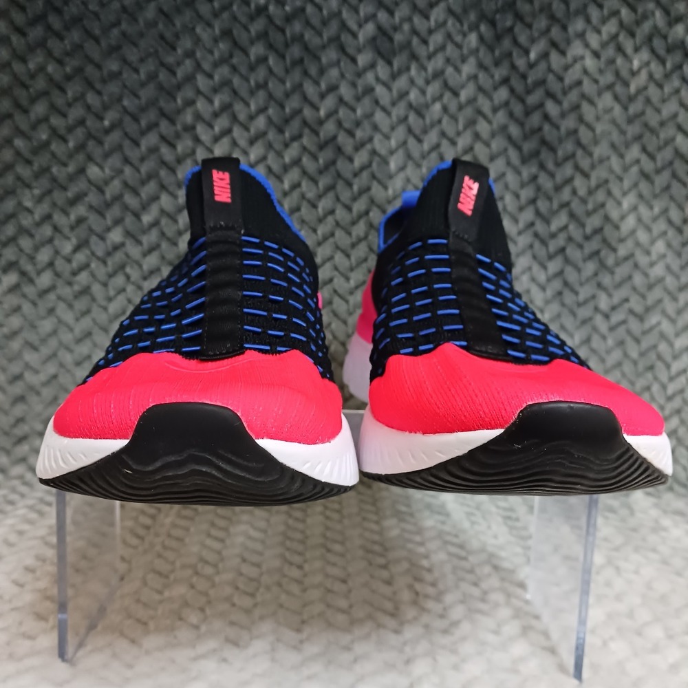 Nike React Phantom Run Flyknit 2 Black Bright Crimson Womens Running Shoe Sz 8.5 - Picture 4 of 14